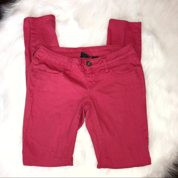 City Streets size 3 juniors pink skinny jeans EUC - Picture 3 of 5